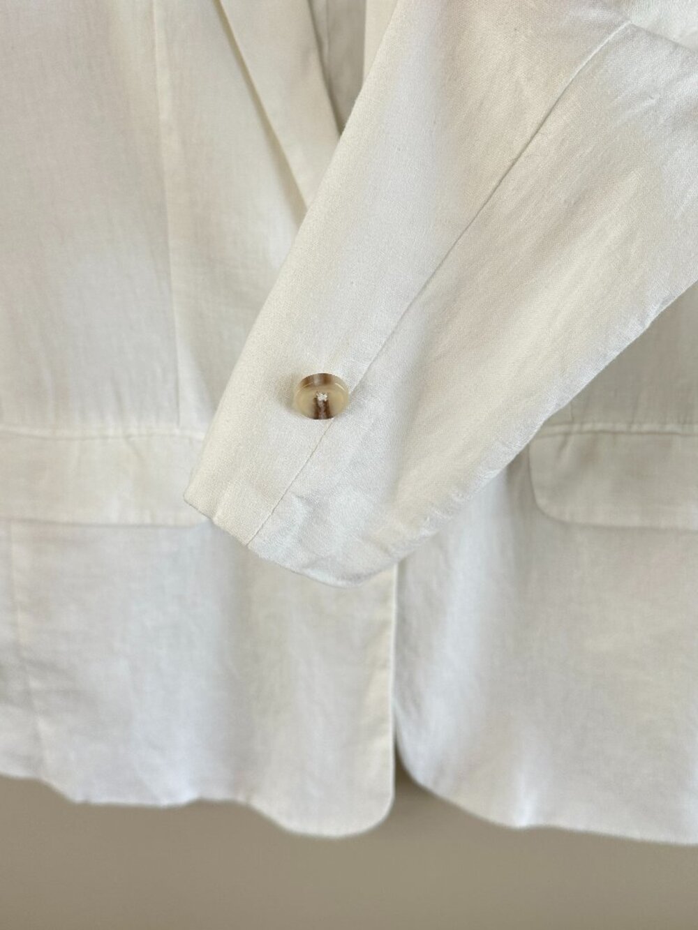 Steve Madden White Linen Blend Blazer Jacket - NWOT - Picture 5 of 11